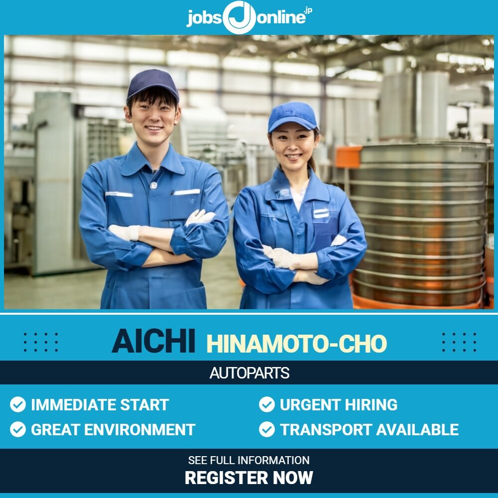 Aichi: autoparts factory hiring in Toyota